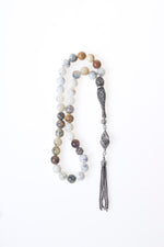 Serifikalı 8 mm Opal 925 Ayar Gümüş Tesbih