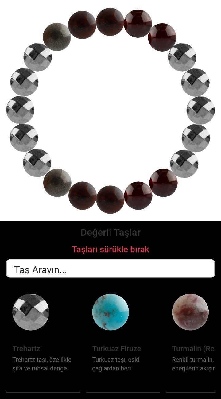 Özel Tasarım Elastik Misineli - 20 Taş - Özel Tasarım Görseli