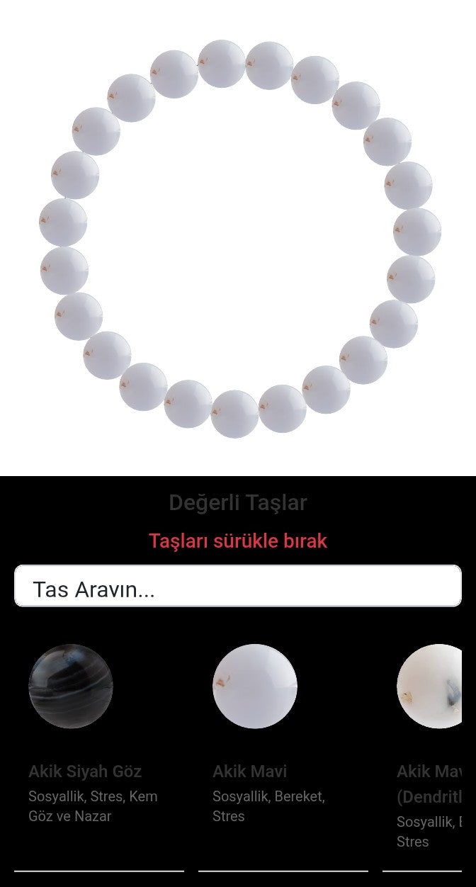 Özel Tasarım Elastik Misineli - 23 Taş - Özel Tasarım Görseli