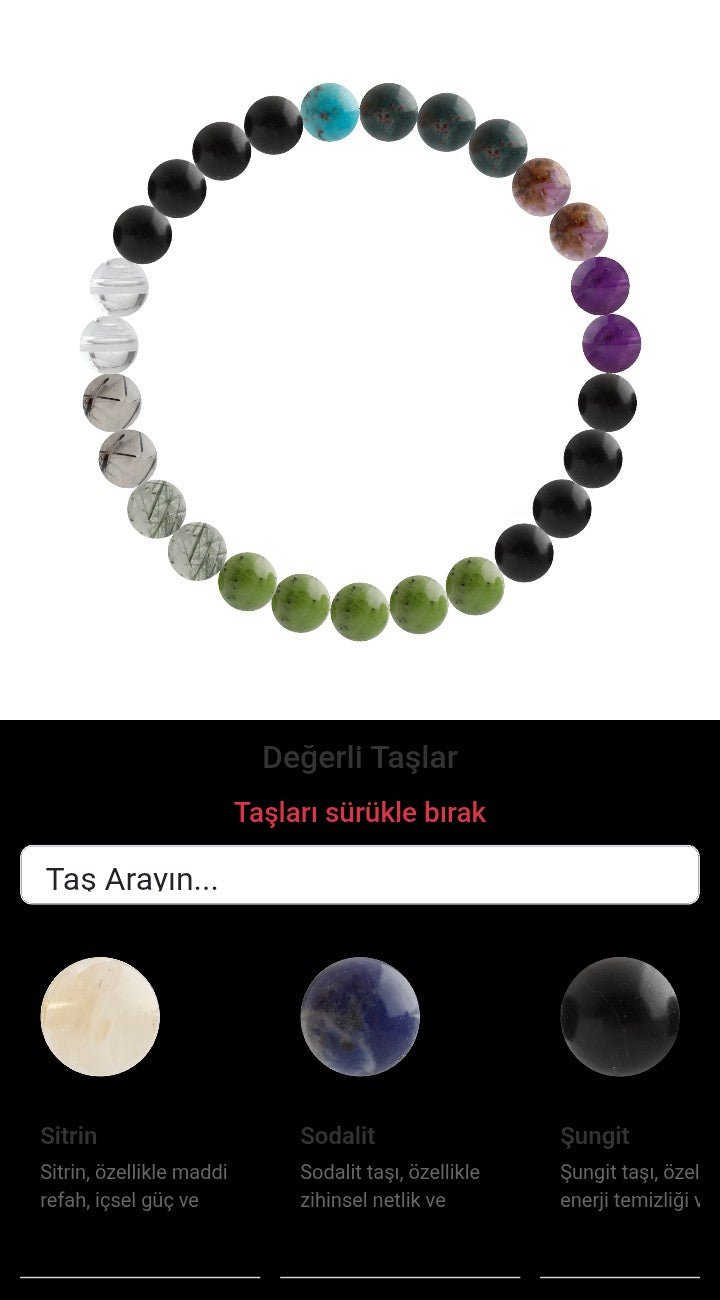 Özel Tasarım Elastik Misineli - 27 Taş - Özel Tasarım Görseli