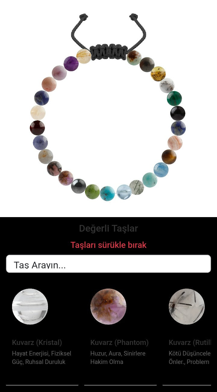 Özel Tasarım Merdiven Kapama Bileklik - 27 Taş - Özel Tasarım Görseli