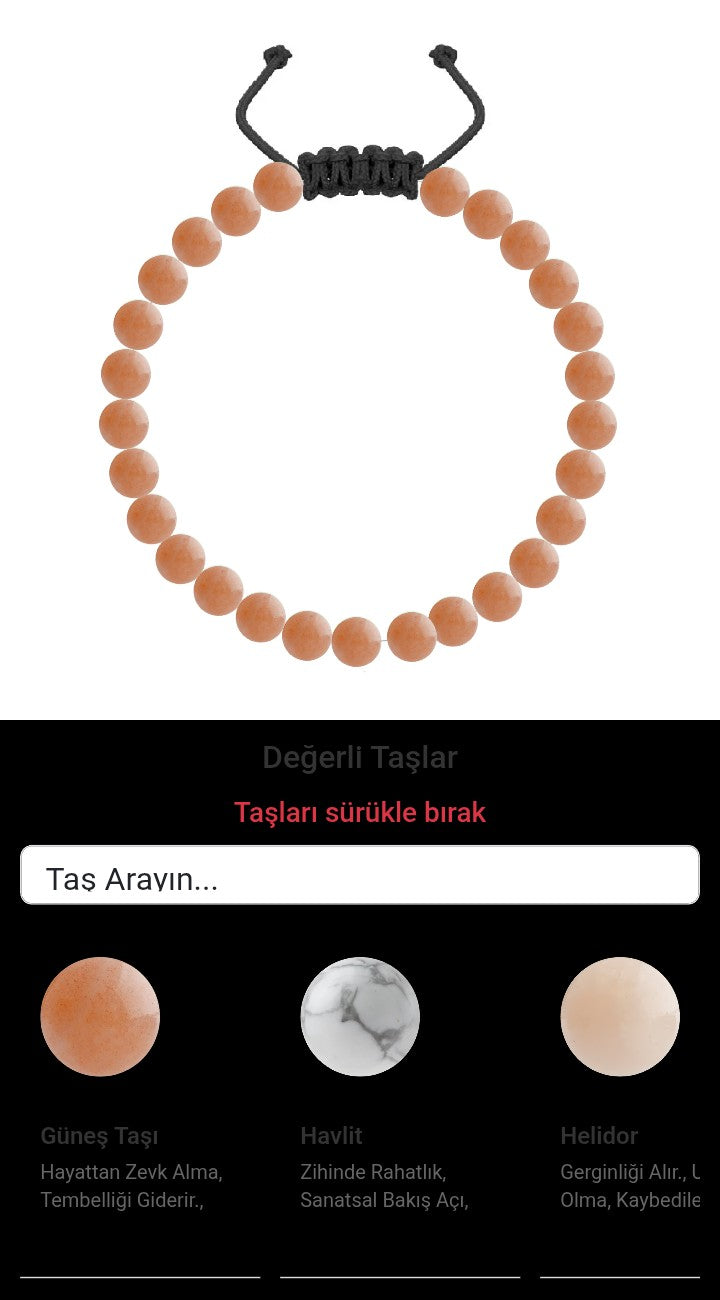 Özel Tasarım Merdiven Kapama Bileklik - 27 Taş - Özel Tasarım Görseli
