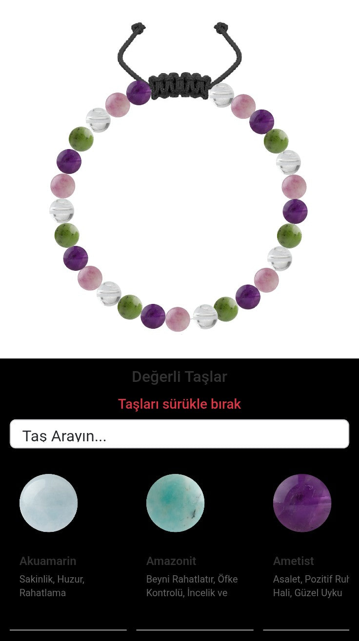 Özel Tasarım Merdiven Kapama Bileklik - 27 Taş - Özel Tasarım Görseli
