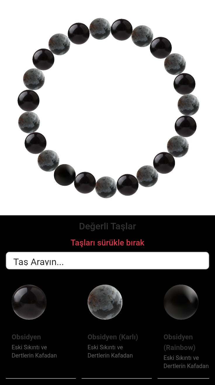 Özel Tasarım Elastik Misineli - 23 Taş - Özel Tasarım Görseli