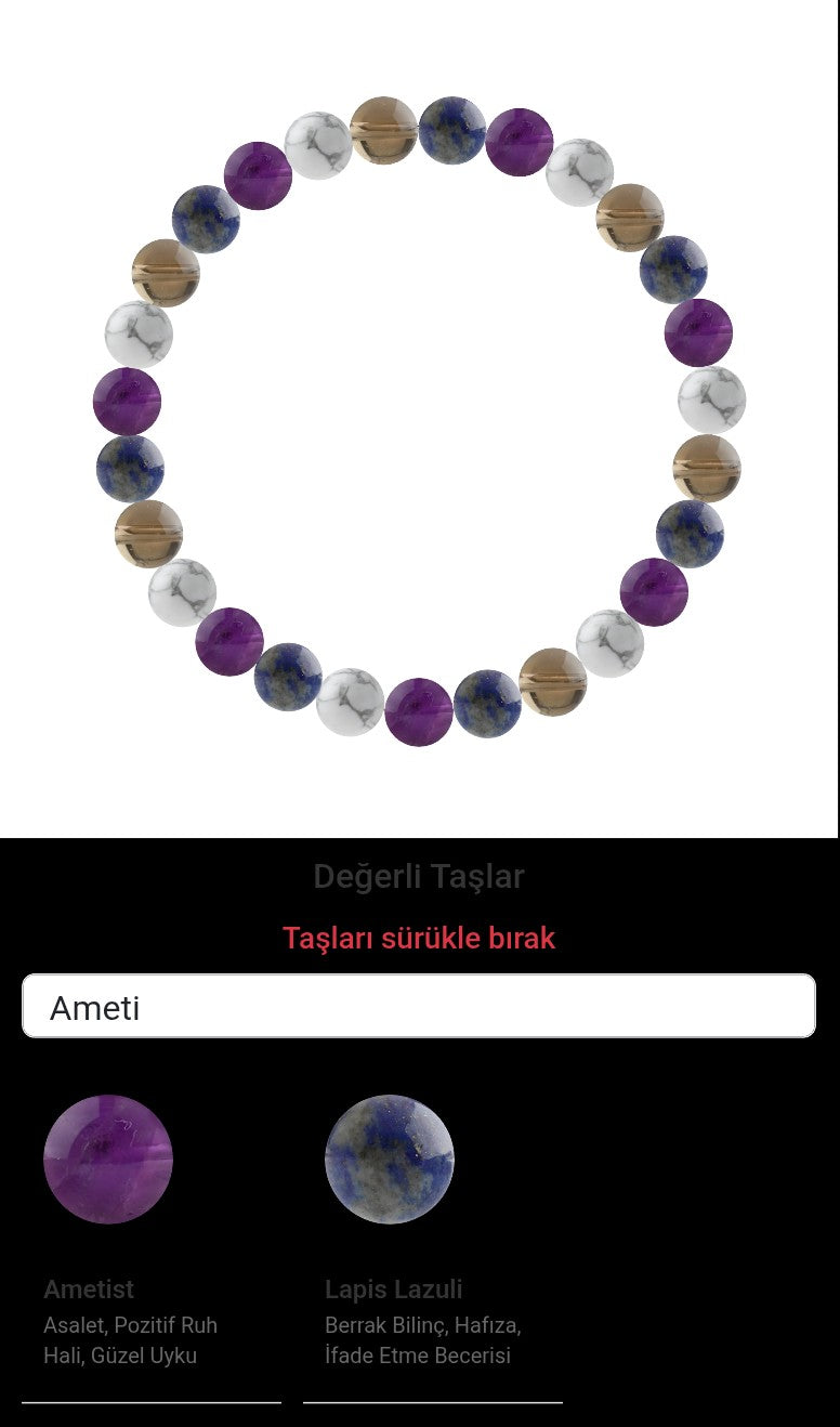 Özel Tasarım Elastik Misineli - 27 Taş - Özel Tasarım Görseli