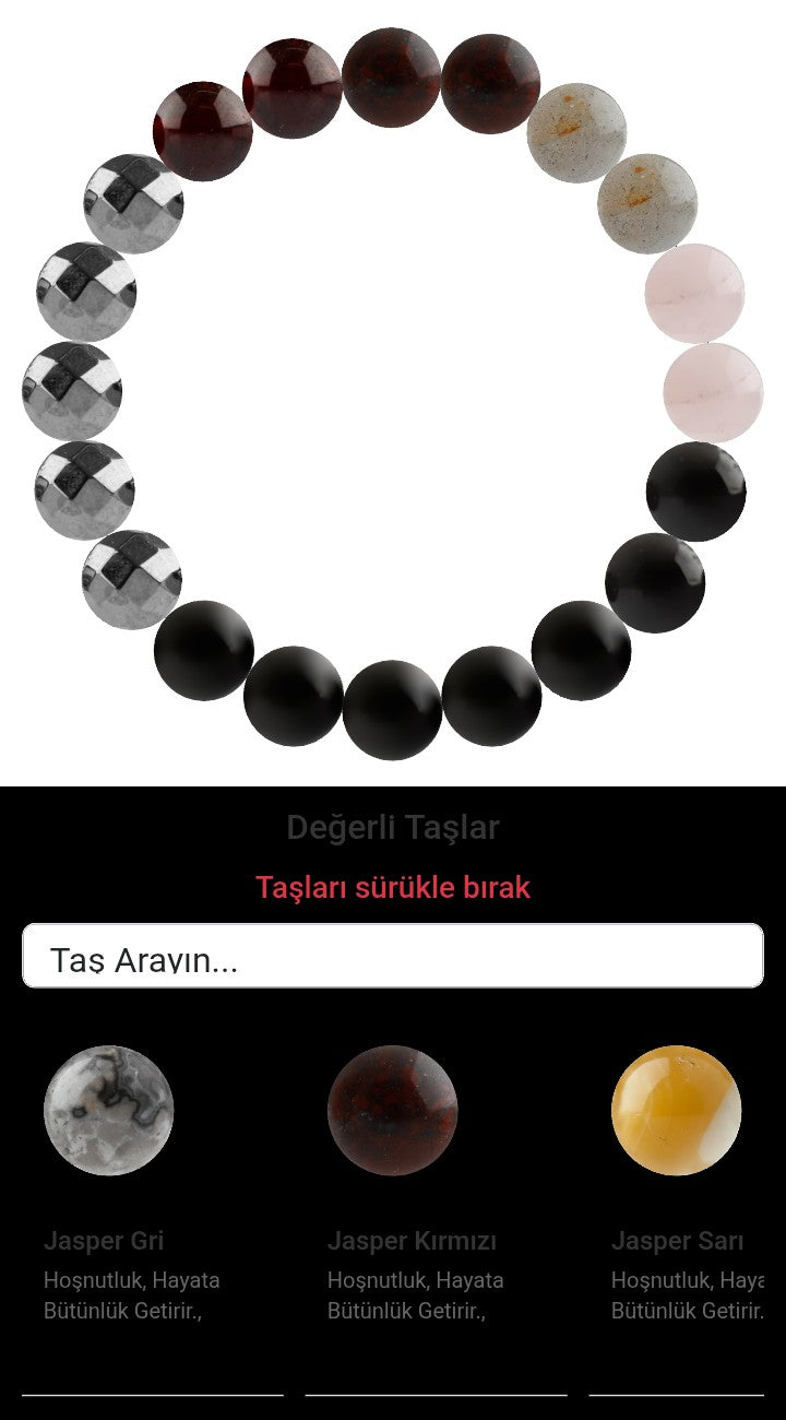 Özel Tasarım Elastik Misineli - 20 Taş - Özel Tasarım Görseli