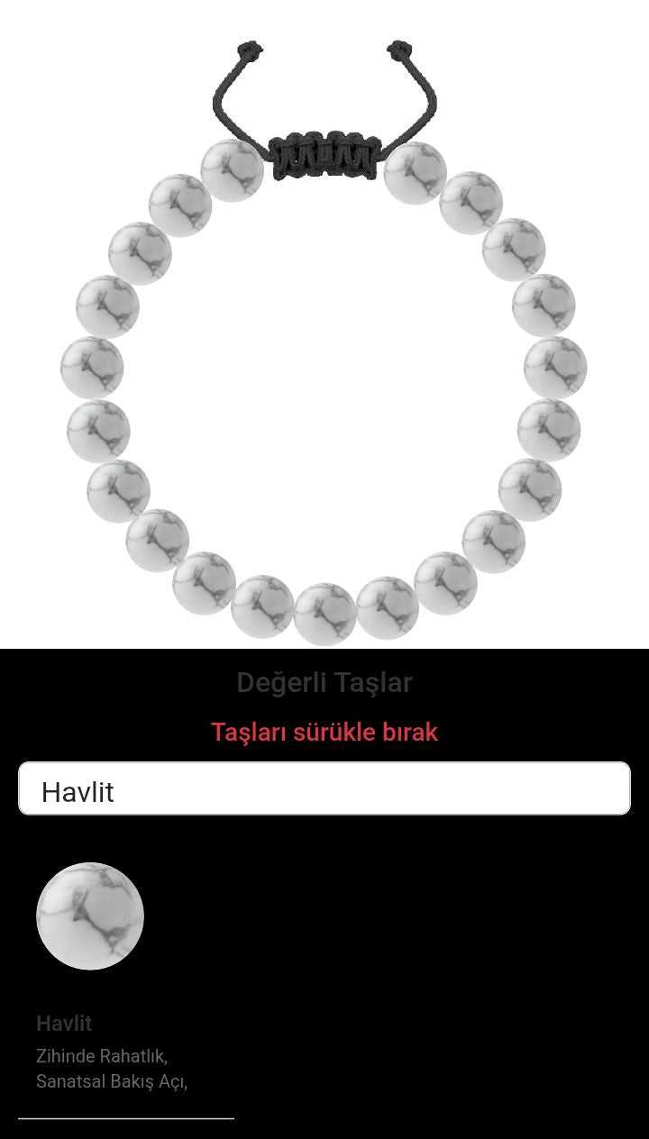 Özel Tasarım Merdiven Kapama Bileklik - 21 Taş - Özel Tasarım Görseli