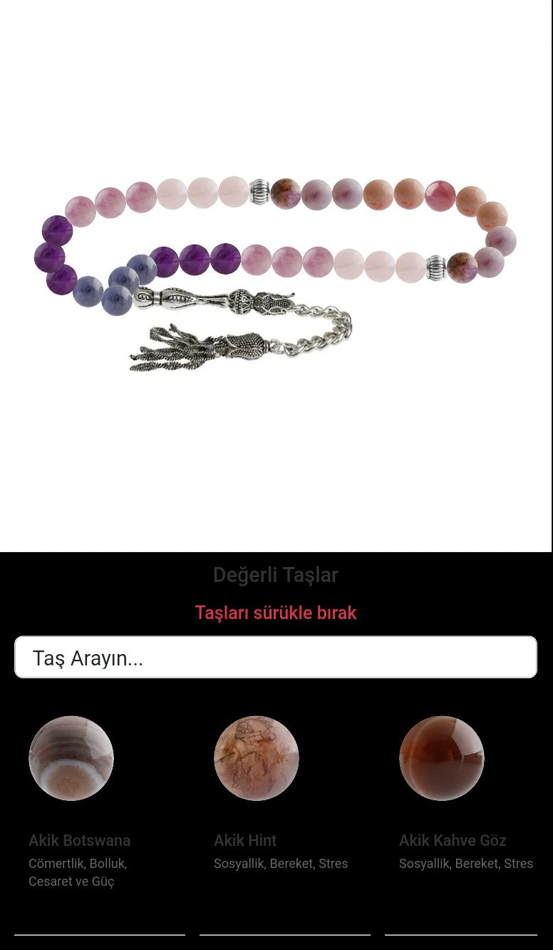 Özel Tasarım Tesbih - 33 Taş - Özel Tasarım Görseli