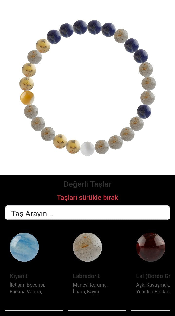 Özel Tasarım Elastik Misineli - 27 Taş - Özel Tasarım Görseli