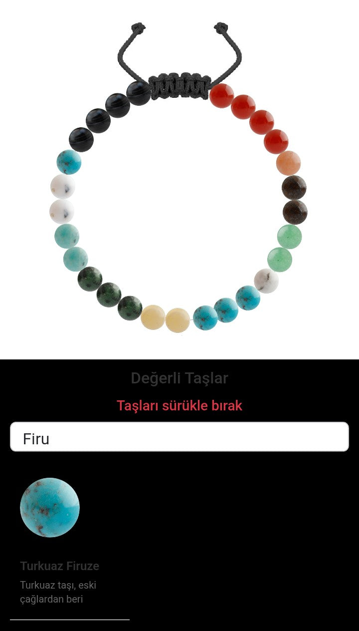 Özel Tasarım Merdiven Kapama Bileklik - 27 Taş - Özel Tasarım Görseli