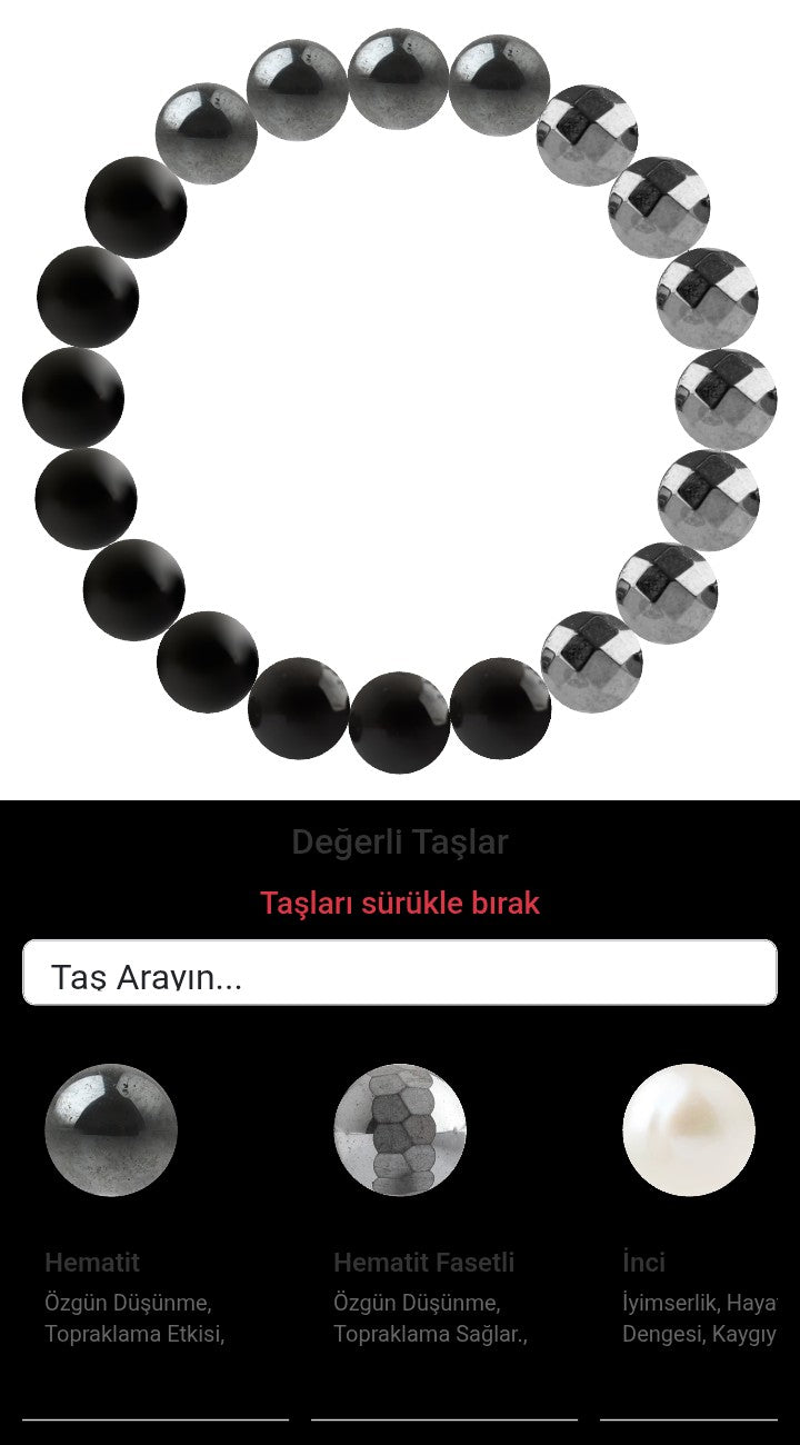 Özel Tasarım Elastik Misineli - 20 Taş - Özel Tasarım Görseli