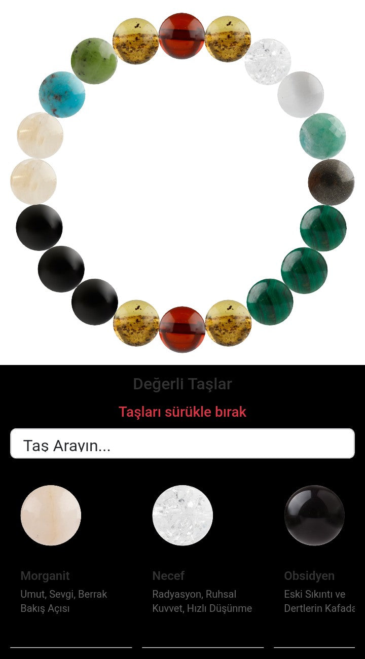 Özel Tasarım Elastik Misineli - 20 Taş - Özel Tasarım Görseli