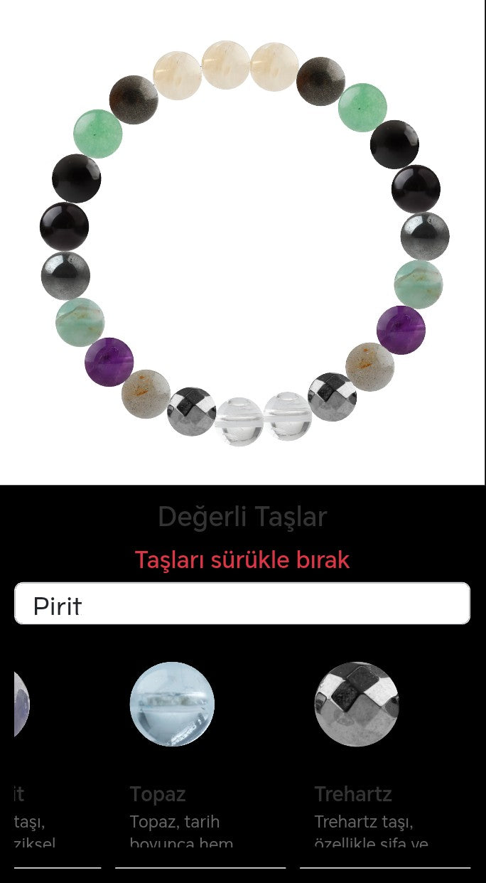 Özel Tasarım Elastik Misineli - 23 Taş - Özel Tasarım Görseli