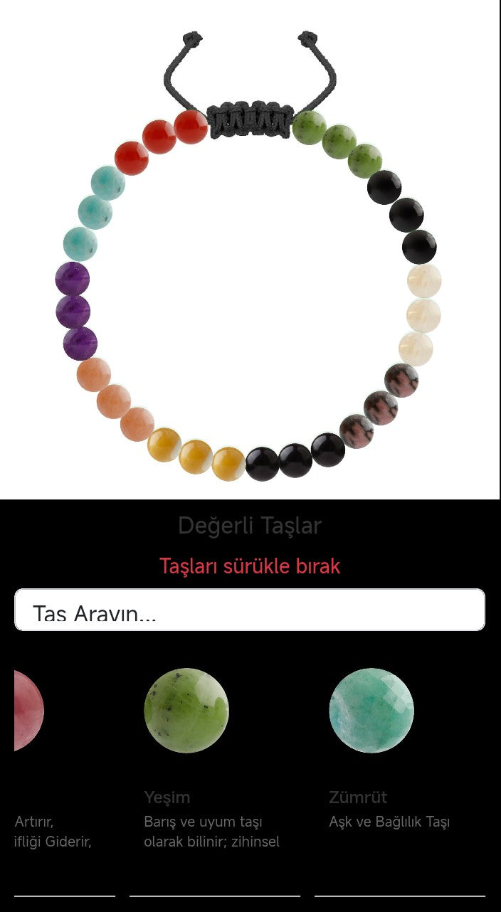 Özel Tasarım Merdiven Kapama Bileklik - 30 Taş - Özel Tasarım Görseli