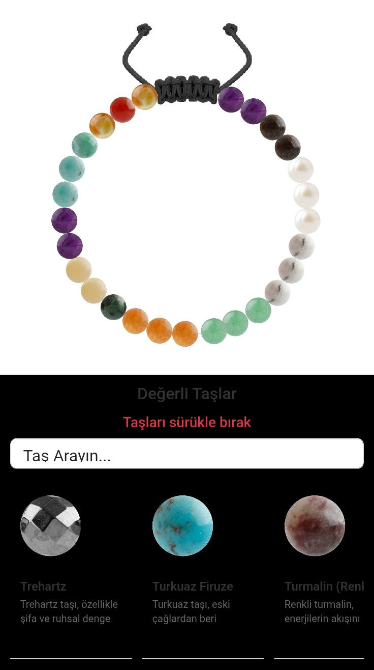Özel Tasarım Merdiven Kapama Bileklik - 27 Taş - Özel Tasarım Görseli