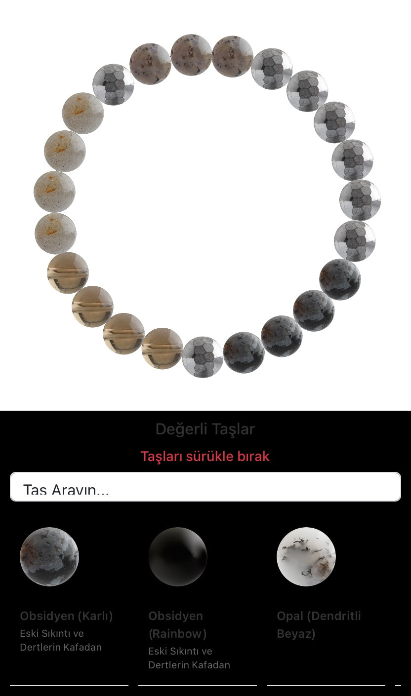 Özel Tasarım Elastik Misineli - 23 Taş - Özel Tasarım Görseli