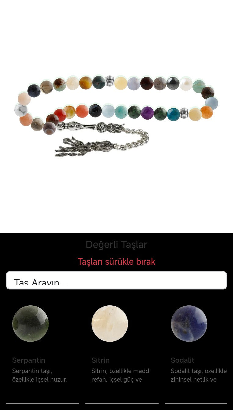 Özel Tasarım Tesbih - 33 Taş - Özel Tasarım Görseli