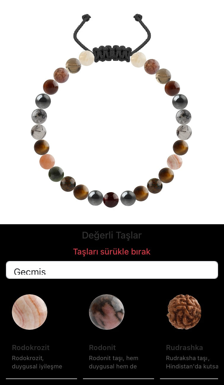 Özel Tasarım Merdiven Kapama Bileklik - 27 Taş - Özel Tasarım Görseli