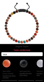 Özel Tasarım Merdiven Kapama Bileklik - 33 Taş - Özel Tasarım Görseli