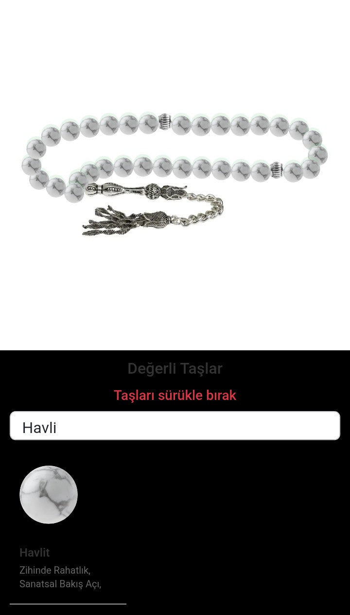 Özel Tasarım Tesbih - 33 Taş - Özel Tasarım Görseli