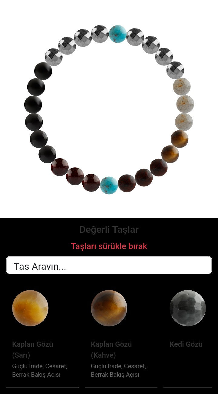 Özel Tasarım Elastik Misineli - 27 Taş - Özel Tasarım Görseli