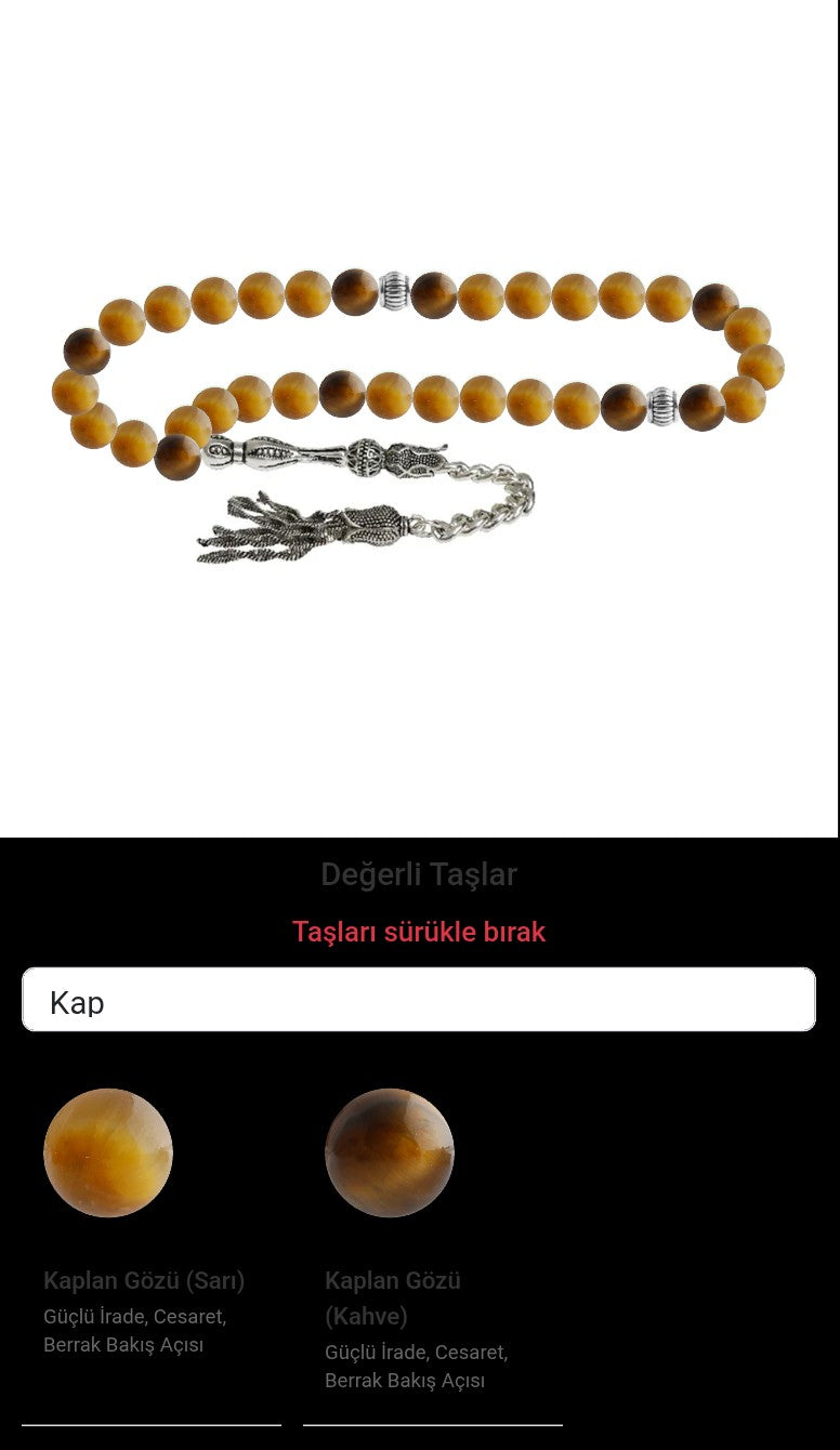 Özel Tasarım Tesbih - 33 Taş - Özel Tasarım Görseli