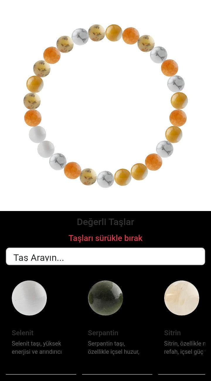 Özel Tasarım Elastik Misineli - 27 Taş - Özel Tasarım Görseli