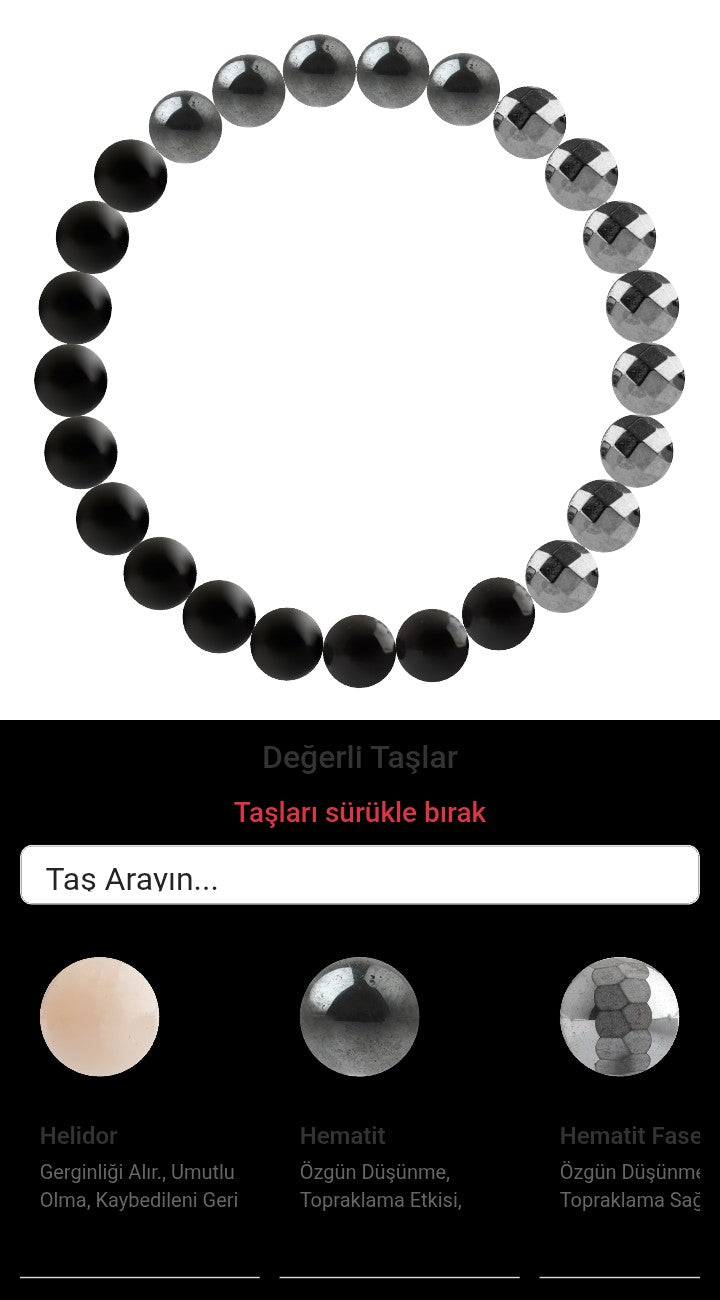 Özel Tasarım Elastik Misineli - 25 Taş - Özel Tasarım Görseli