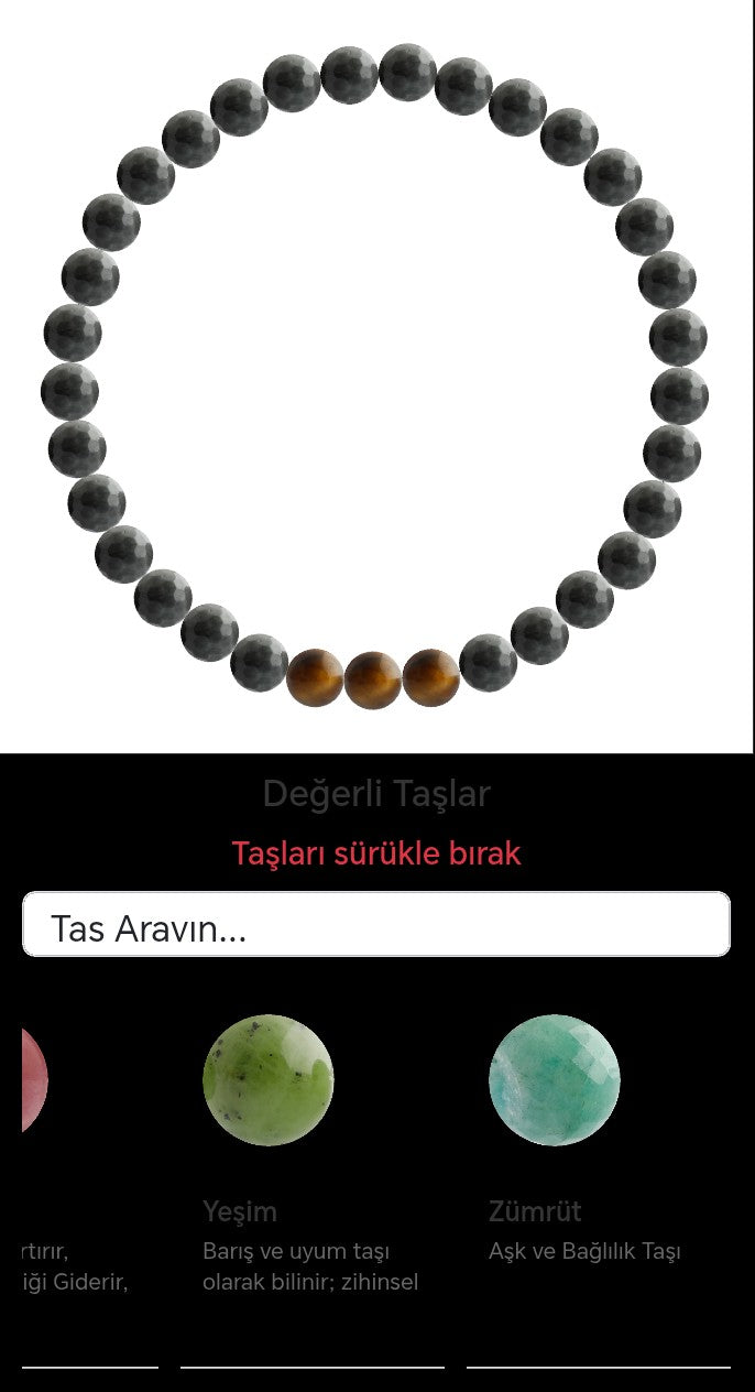 Özel Tasarım Elastik Misineli - 33 Taş - Özel Tasarım Görseli