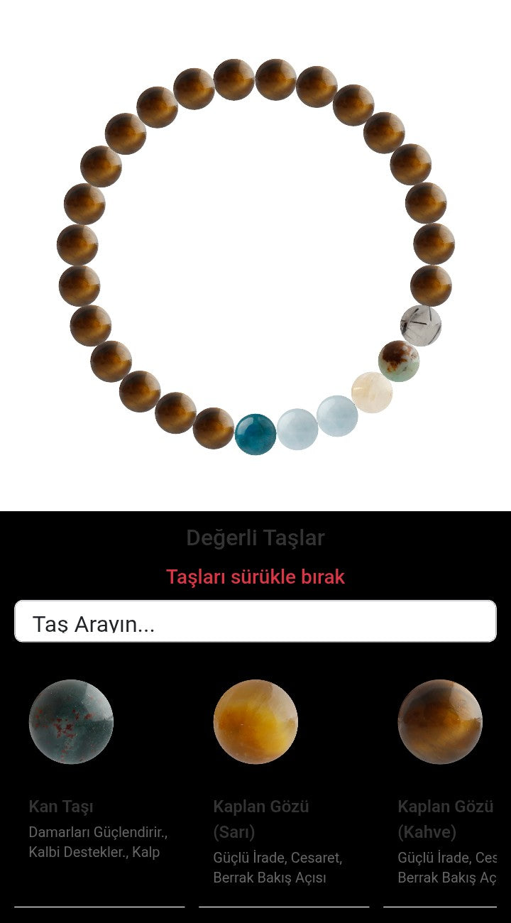 Özel Tasarım Elastik Misineli - 27 Taş - Özel Tasarım Görseli