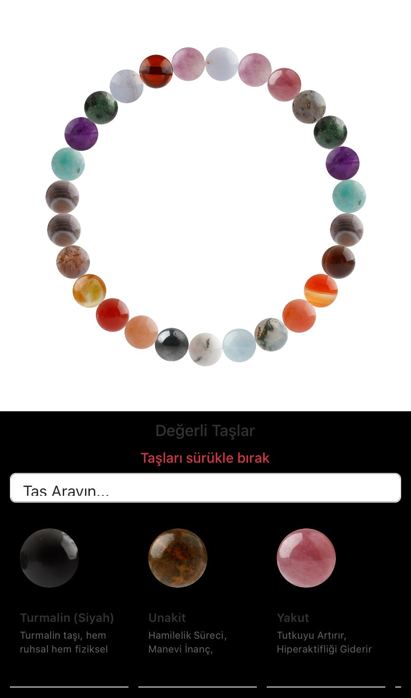 Özel Tasarım Elastik Misineli - 27 Taş - Özel Tasarım Görseli