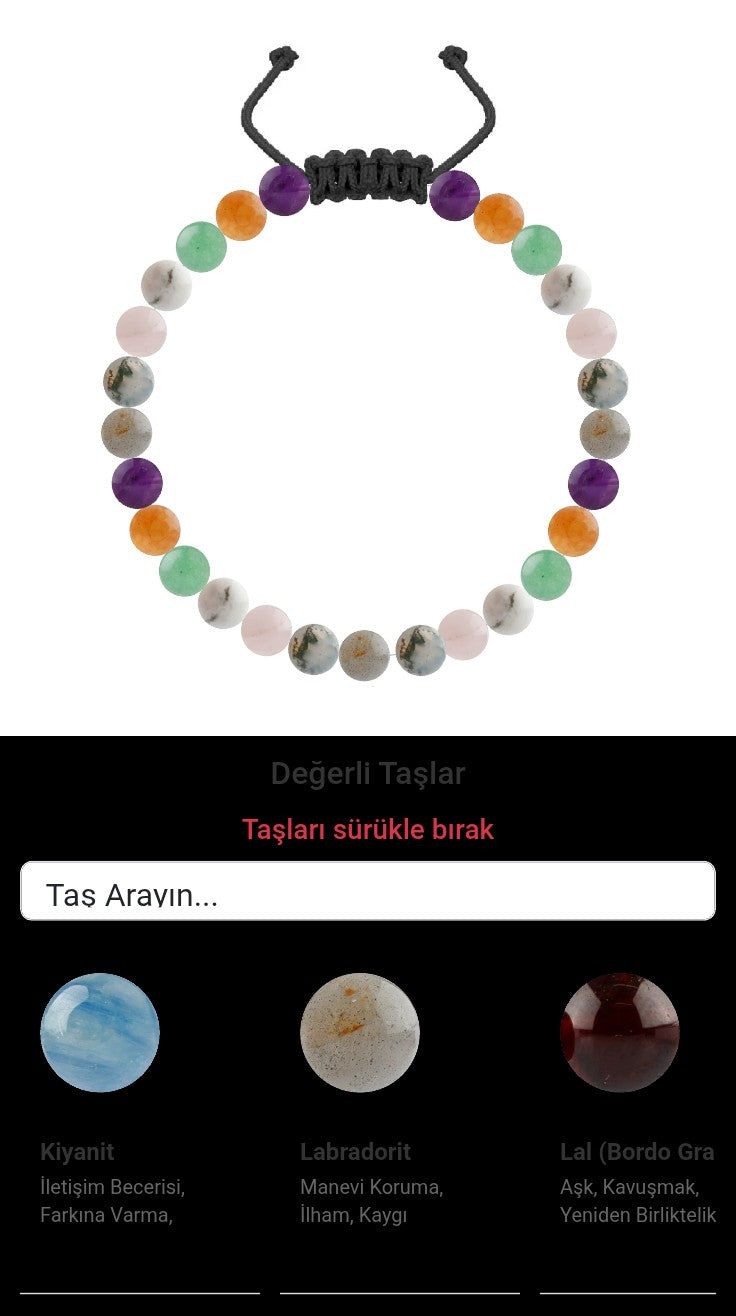 Özel Tasarım Merdiven Kapama Bileklik - 27 Taş - Özel Tasarım Görseli