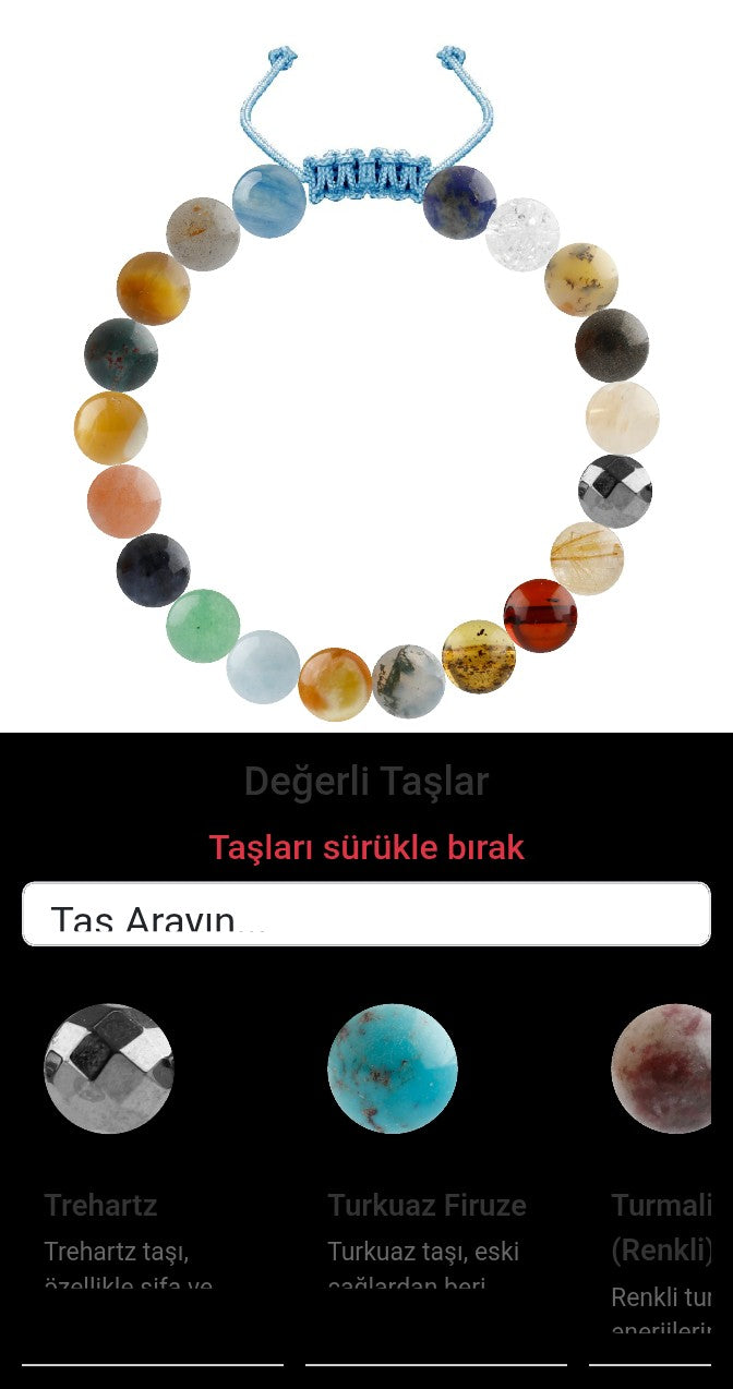 Özel Tasarım Merdiven Kapama Bileklik - 20 Taş - Özel Tasarım Görseli