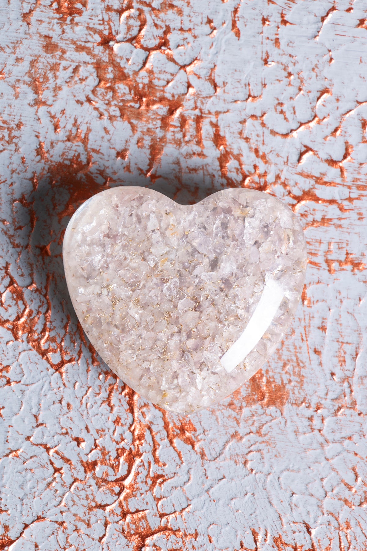 Pembe Kuvars Kalp Obje