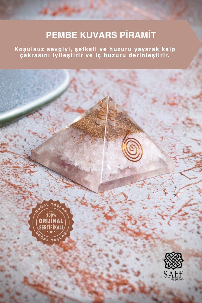 Pembe Kuvars Piramit 3