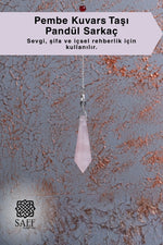 Pembe Kuvars Taşı Pandül Sarkaç