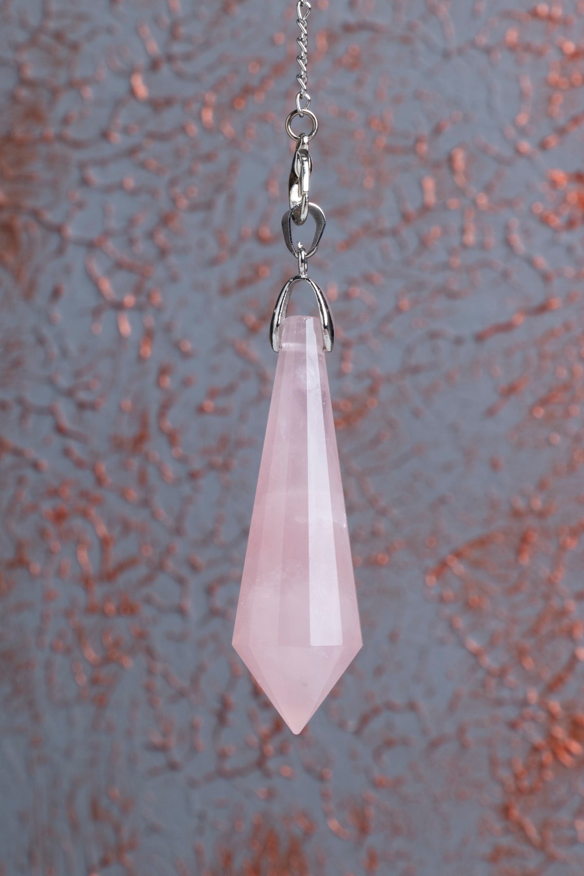 Pembe Kuvars Taşı Pandül Sarkaç