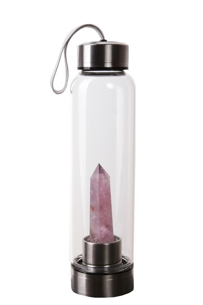 Ametist Doğal Taş Su Şişesi 550 ml