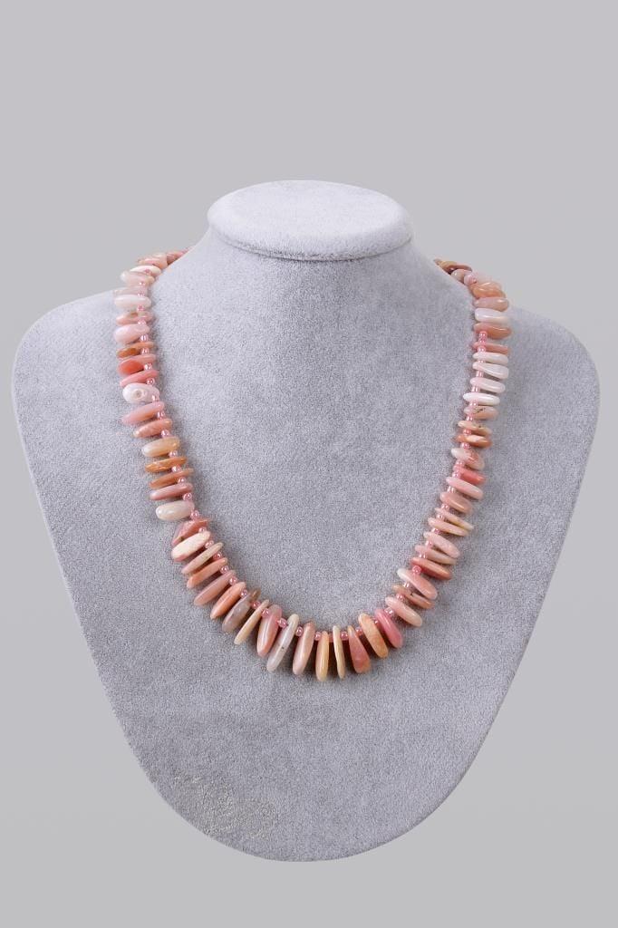 Pembe Opal Taşı Doğal Taş Kolye 210352