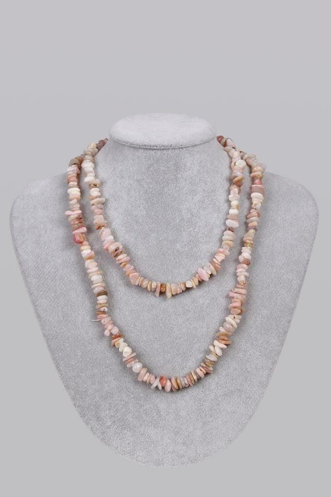 Pembe Opal Doğal Taş Kolye 201583