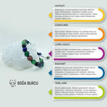 Boğa Burcu Doğal Taş Makrome Bileklik 212194