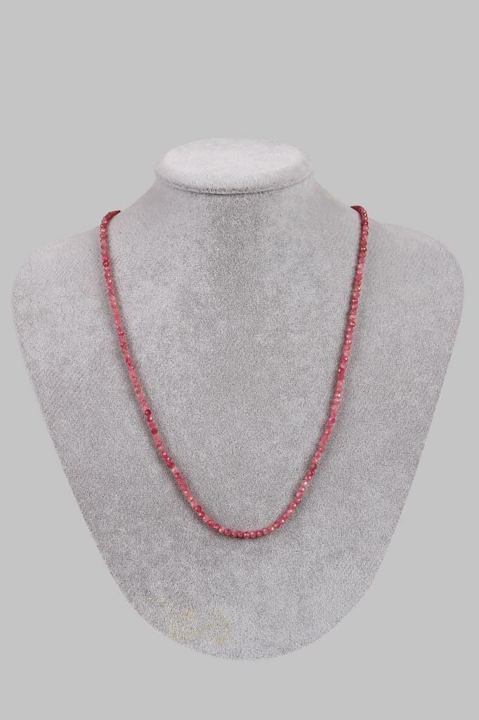 Pembe Turmalin Doğal Taş Tasarım Kolye 201740