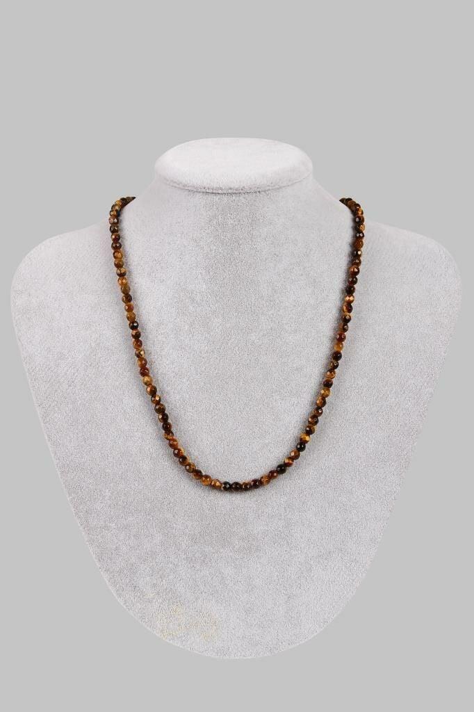 Kaplan Gözü Doğal Taş Tasarım Kolye 201739