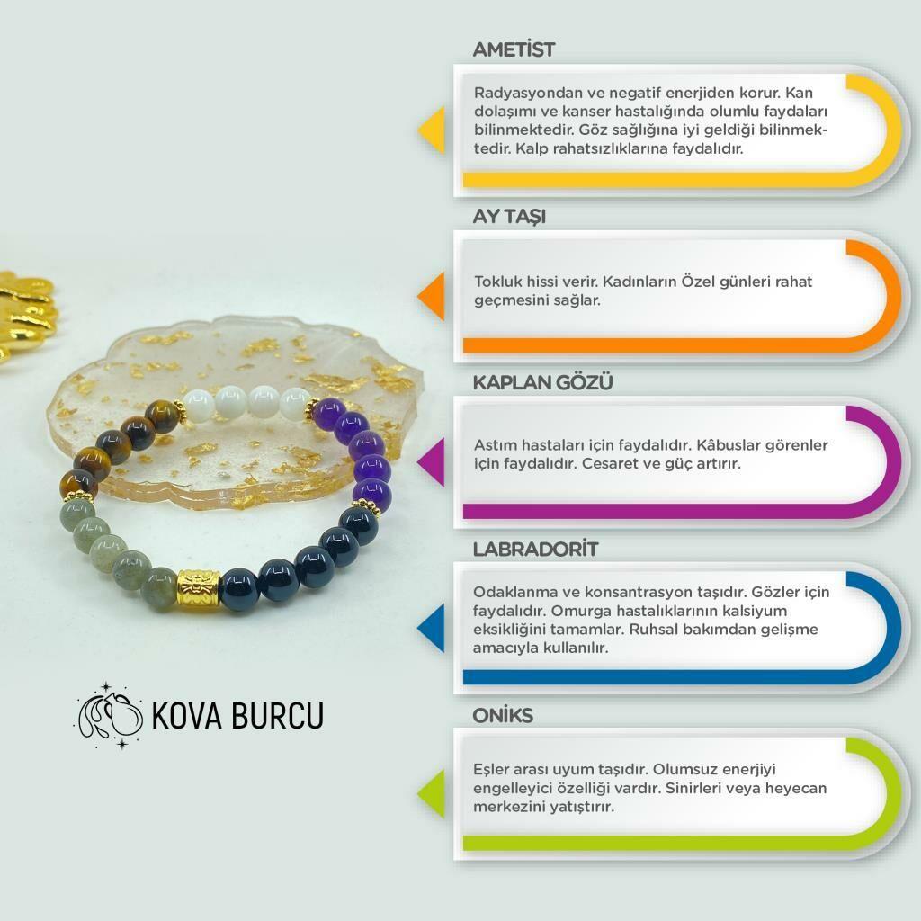 Kova Burcu Doğal Taş Bileklik 212247