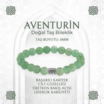 Yeşil Aventurin Doğal Taş Bileklik - 8mm