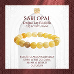 Opal Sarı 10mm Doğal Taş Bileklik