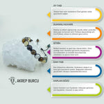 Akrep Burcu Doğal Taş Makrome Bileklik 212182