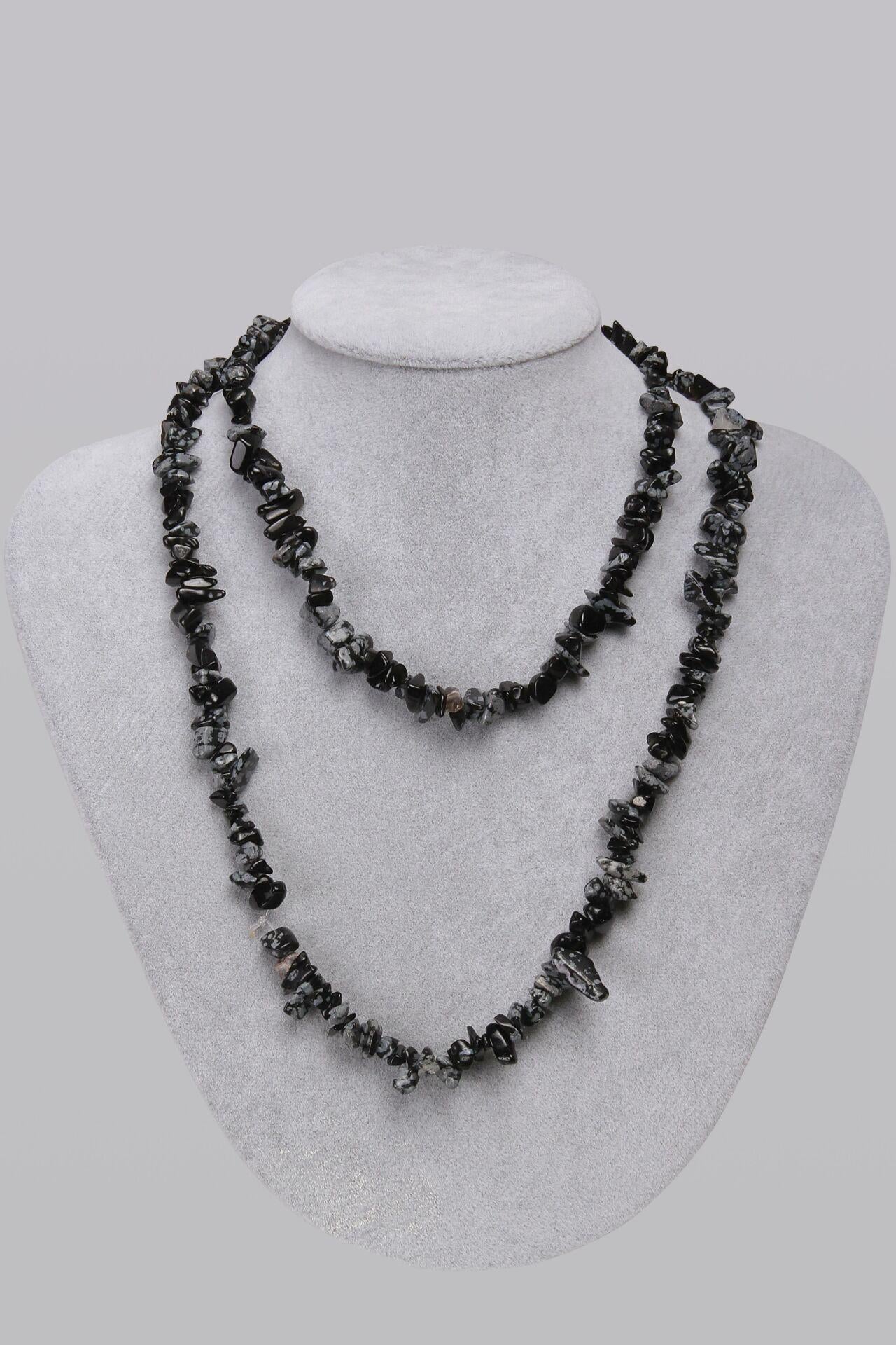 Obsidyen Doğal Taş Kolye 201343
