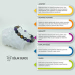 Oğlak Burcu Doğal Taş Makrome Bileklik 212206