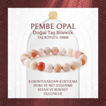 Opal Pembe 10mm Doğal Taş Bileklik